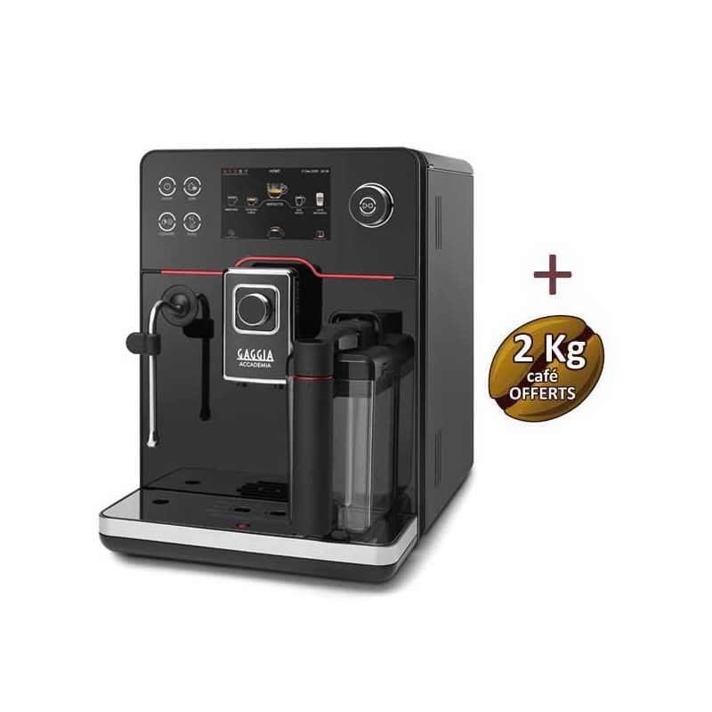 Machine à café automatique ACCADEMIA GLASS RI9781/01 - GAGGIA + 2 Kg de café OFFERTS