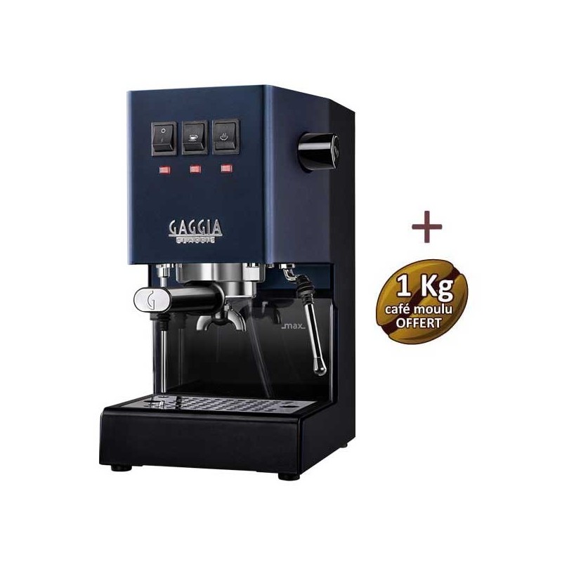 Coffee machine Espresso Classic E24 Classic Blue Gaggia Ri9481/15 + 1 kg of ground coffee offered Coffee machine Espresso Classic E24 Classic Blue Gaggia Ri9481/15 + 1 kg of ground coffee offered