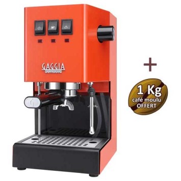 Coffee machine Espresso Classic E24 Lobster Red Gaggia Ri9481/19 + 1 kg of ground coffee offered