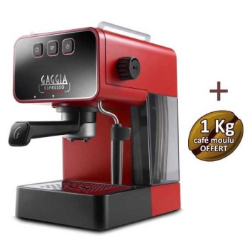 Coffee machine Espresso Evolution Lava Red Gaggia EG2115/03 + 1 kg of coffee offered