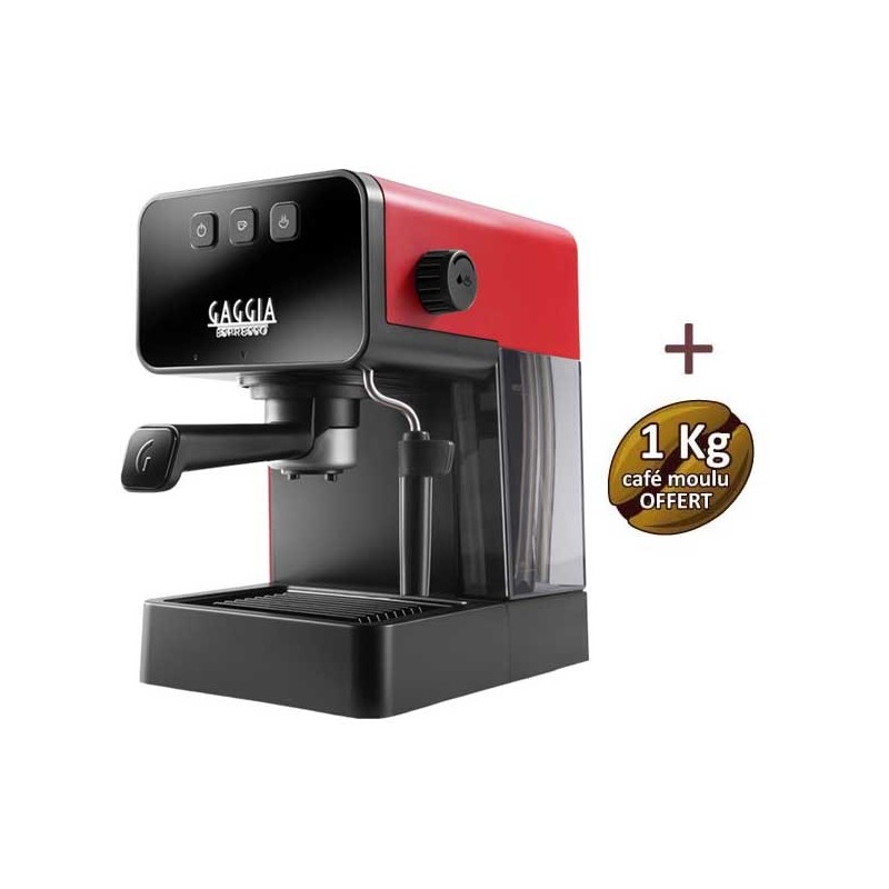 MACCHINA CAFFACHI ESPRESSO STILE GAGIA Rossa EG2111/03 + 1 kg di caffè Offerto MACCHINA CAFFACHI ESPRESSO STILE GAGIA Rossa EG2111/03 + 1 kg di caffè Offerto