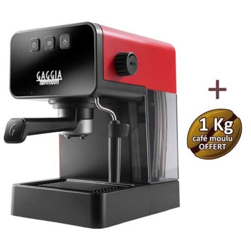 Coffee machine Espresso Style Lava Red Gaggia EG2111/03 + 1 kg of coffee offered