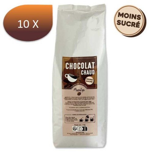Pacchetto x 10 cioccolata calda istantanea meno dolce - 1 kg - mapalga