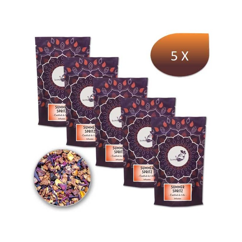Pack x 5 Infusion SUMMER SPRITZ VRAC 100g - LOMATEA Pack x 5 Infusion SUMMER SPRITZ VRAC 100g - LOMATEA