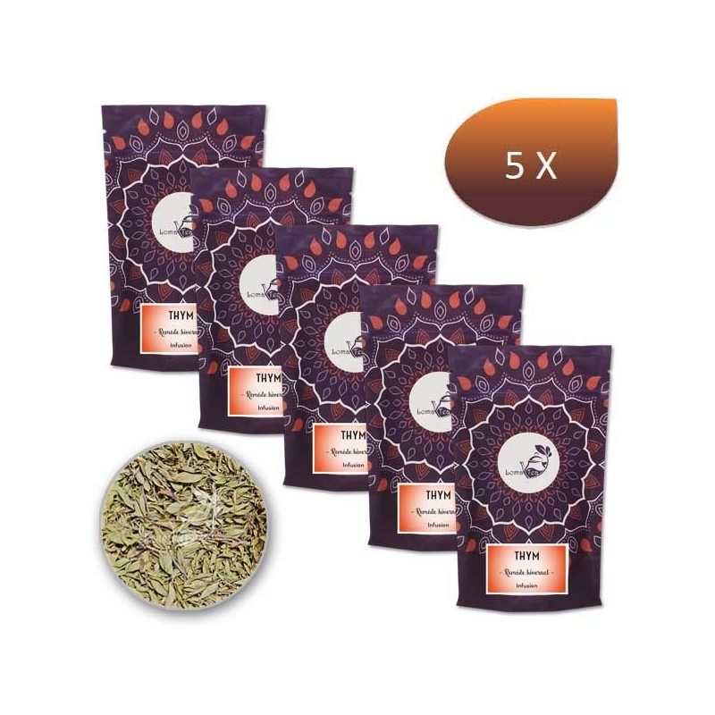 Pack X 5 Infusion Thym Lomatea Bulk 60g
