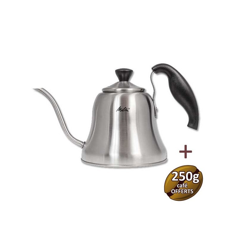 Bouilloire manuelle tous feux Inox 6761026 - MELITTA + 250g de café moulu offert