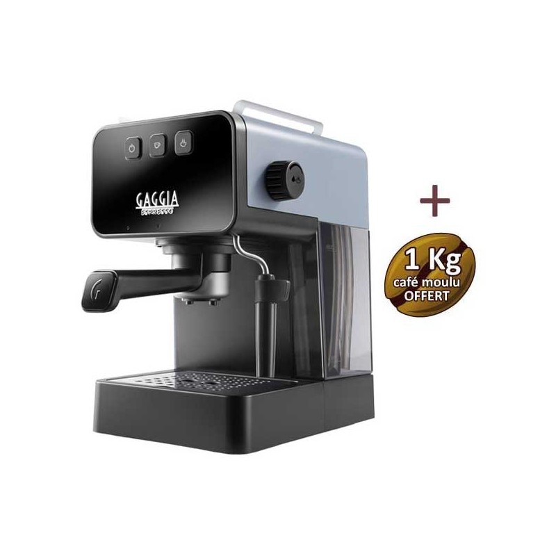 MACCHINA CAFFERTA ESPRESSO DELUXE Storm Grey GAGIA EG2111/64 + 1 kg di caffè Offerto MACCHINA CAFFERTA ESPRESSO DELUXE Storm Grey GAGIA EG2111/64 + 1 kg di caffè Offerto