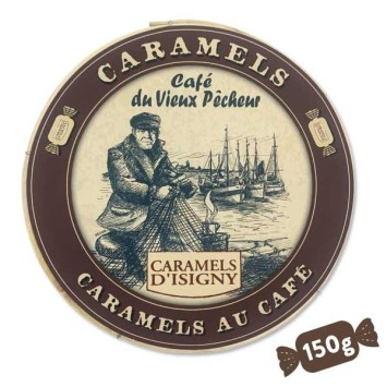 Caramel Round Box with Isigny A.O.P. 150g - Old fisherman coffee