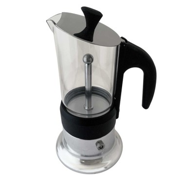 Cafetière italienne CORINNA argent 3 tasses tous feux COR30101 - ANGELINA MADE IN ITALY