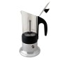 Cafetière italienne CORINNA argent 3 tasses tous feux COR30101 - ANGELINA MADE IN ITALY
