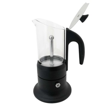 Cafetière italienne CORINNA noire 3 tasses TOUS FEUX COR30303 - ANGELINA MADE IN ITALY