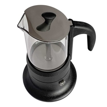 Cafetière italienne CORINNA noire 3 tasses tous feux COR30303 - ANGELINA MADE IN ITALY