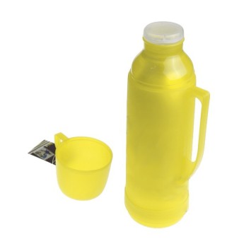 Isothermal bottle with faveco cup 1Litre Vert