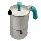 Cafetière italienne Moka classique Aluminium / Tiffany 3 tasses TOUS FEUX SAUF INDUCTION ANG30001 - ANGELINA MADE IN ITALY