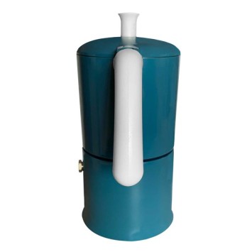 Cafetière italienne Moka classique Bleu / Blanc 3 tasses TOUS FEUX SAUF INDUCTION ANG30502 - ANGELINA MADE IN ITALY