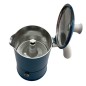 Cafetière italienne Moka classique Bleu / Blanc 3 tasses TOUS FEUX SAUF INDUCTION ANG30502 - ANGELINA MADE IN ITALY