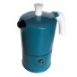 Cafetière italienne Moka classique Bleu / Blanc 3 tasses TOUS FEUX SAUF INDUCTION ANG30502 - ANGELINA MADE IN ITALY