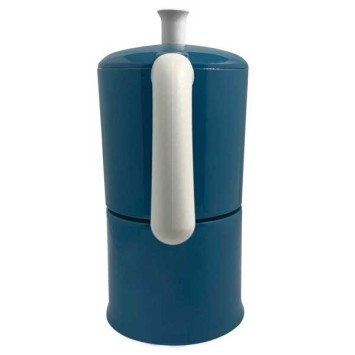 Cafetière italienne Moka classique Bleu / Blanc 6 tasses TOUS FEUX SAUF INDUCTION ANG60502 - ANGELINA MADE IN ITALY