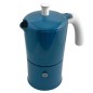 Cafetière italienne Moka classique Bleu / Blanc 6 tasses TOUS FEUX SAUF INDUCTION ANG60502 - ANGELINA MADE IN ITALY