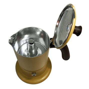 Cafetière italienne moutarde / marron 3 tasses TOUS FEUX ANG3IND1304 - ANGELINA MADE IN ITALY