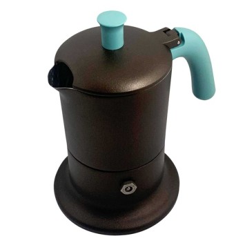 Cafetière italienne bronze / tiffany 3 tasses TOUS FEUX ANG3IND0701 - ANGELINA MADE IN ITALY