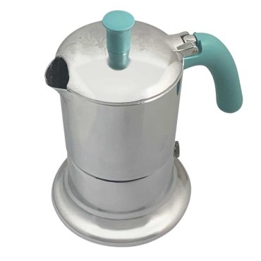 Cafetière italienne aluminium / tiffany 3 tasses TOUS FEUX ANG3IND0001 - ANGELINA MADE IN ITALY