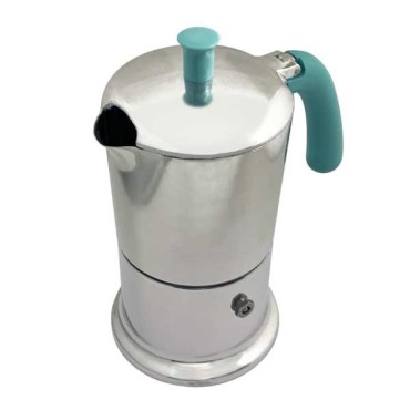 Cafetière italienne Alu / Tiffany 6 tasses Tous feux ANG6IND0001 - ANGELINA MADE IN ITALY