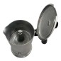 Cafetière italienne Vintage Alu / noir 6 tasses TOUS FEUX ANG6INDVIN03 - ANGELINA MADE IN ITALY