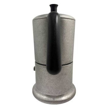 Cafetière italienne Vintage Alu / noir 6 tasses TOUS FEUX ANG6INDVIN03 - ANGELINA MADE IN ITALY
