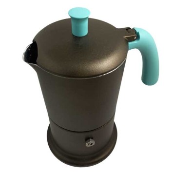 Cafetière italienne bronze / tiffany 6 tasses TOUS FEUX ANG6IND0701 - ANGELINA MADE IN ITALY