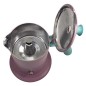 Cafetière italienne rose / tiffany 3 tasses tous feux ANG3IND0801 - ANGELINA MADE IN ITALY Cafetière italienne rose / tiffany 3 tasses tous feux ANG3IND0801 - ANGELINA MADE IN ITALY