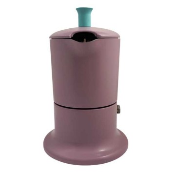 Cafetière italienne rose / tiffany 3 tasses TOUS FEUX ANG3IND0801 - ANGELINA MADE IN ITALY