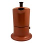 Cafetière italienne orange / marron 3 tasses TOUS FEUX ANG3IND1004 - ANGELINA MADE IN ITALY