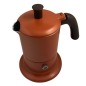 Cafetière italienne orange / marron 3 tasses TOUS FEUX ANG3IND1004 - ANGELINA MADE IN ITALY