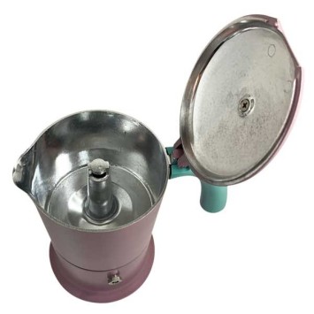 Cafetière italienne rose / tiffany 6 tasses TOUS FEUX ANG6IND0801 - ANGELINA
