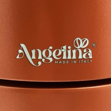 Cafetière italienne orange / marron 6 tasses TOUS FEUX ANG6IND1004 - ANGELINA MADE IN ITALY