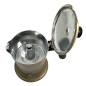 Cafetière italienne or / marron 3 tasses TOUS FEUX ANG3IND1504 - ANGELINA MADE IN ITALY