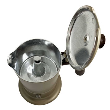 Cafetière italienne or / marron 3 tasses TOUS FEUX ANG3IND1504 - ANGELINA MADE IN ITALY