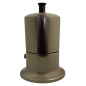 Cafetière italienne or / marron 3 tasses tous feux ANG3IND1504 - ANGELINA MADE IN ITALY