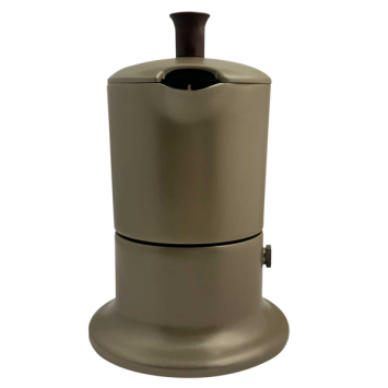 Cafetière italienne or / marron 3 tasses TOUS FEUX ANG3IND1504 - ANGELINA MADE IN ITALY