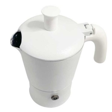 Cafetière italienne Moka classique Blanc / Blanc 3 tasses TOUS FEUX SAUF INDUCTION ANG30202 - ANGELINA MADE IN ITALY