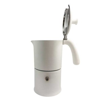Cafetière Moka Blanche 6T GAZ ANG60202 - ANGELINA MADE IN ITALY