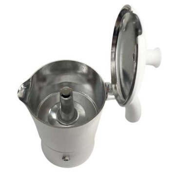 Cafetière italienne Moka classique Blanc / Blanc 6 tasses TOUS FEUX SAUF INDUCTION ANG60202 - ANGELINA MADE IN ITALY