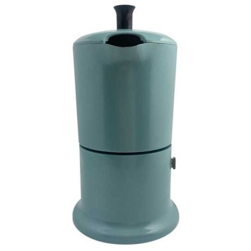 Cafetière italienne bleu clair / noir 6 tasses TOUS FEUX ANG6IND0903 - ANGELINA MADE IN ITALY