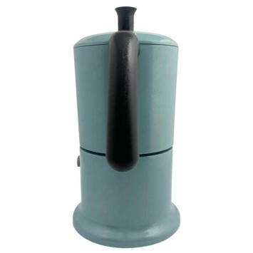 Cafetière italienne bleu clair / noir 6 tasses TOUS FEUX ANG6IND0903 - ANGELINA MADE IN ITALY
