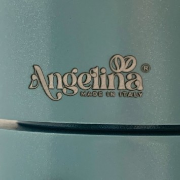 Cafetière italienne bleu clair / noir 6 tasses TOUS FEUX ANG6IND0903 - ANGELINA MADE IN ITALY