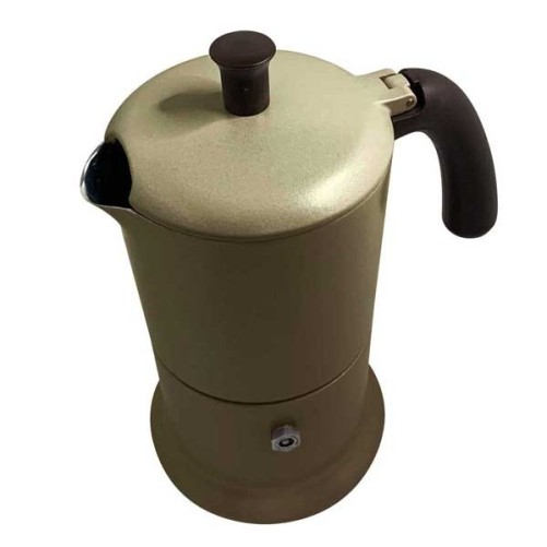 Cafetière italienne or marron 6Tasses tous feux ANG6IND1504 - ANGELINA MADE IN ITALY