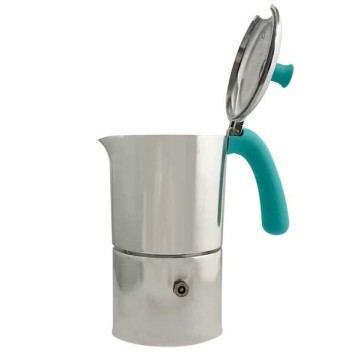 Cafetière italienne Moka classique Aluminium / Tiffany 6 tasses TOUS FEUX SAUF INDUCTION ANG60001 - ANGELINA MADE IN ITALY