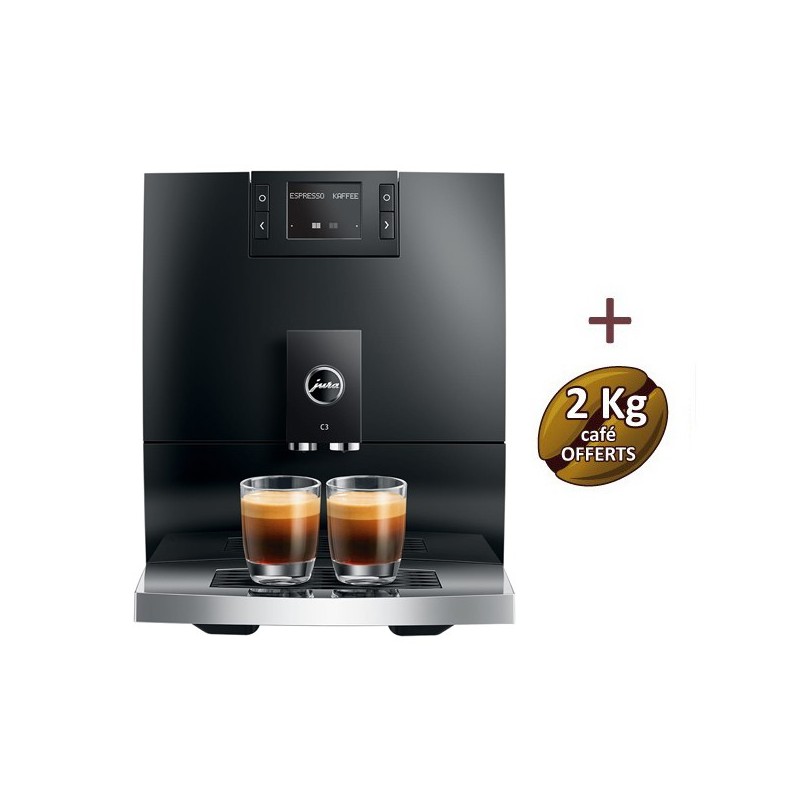 Machine à café C3 Piano Black (EA) 15599 - JURA + 2 Kg de café OFFERTS