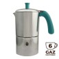 Cafetière italienne Moka classique Aluminium / Tiffany 6 tasses TOUS FEUX SAUF INDUCTION ANG60001 - ANGELINA MADE IN ITALY